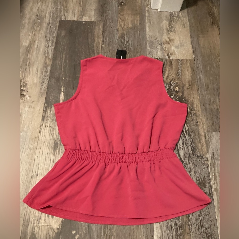 Alfani V-Neck Smocked Waist tank top - Picture 10 of 12